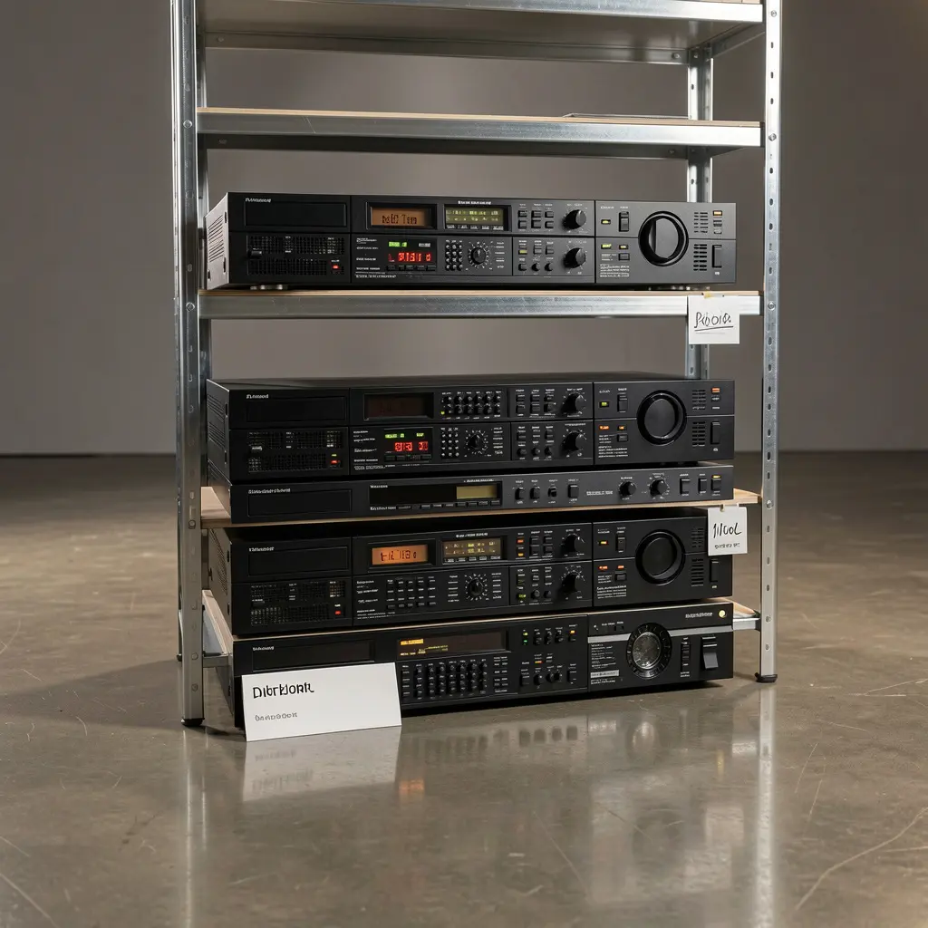 Professional VHS tape conversion equipment in our studio